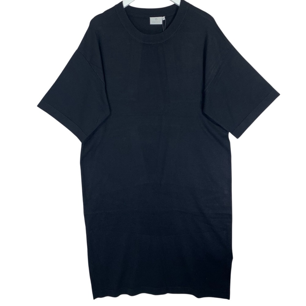 NWT KAFFE short sleeve knit dress  Black size medium